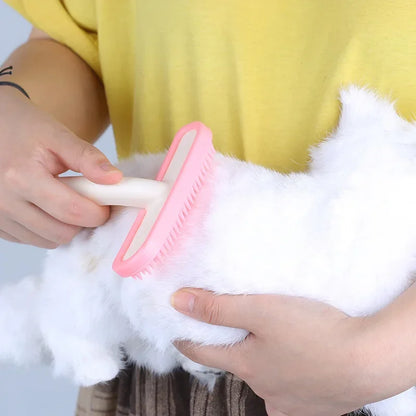 Silicone Small Pet Rabbit Comb Grooming Trimmer Fur Brush for Guinea Pig Chinchilla Cleaning Grooming Tool Accessoires Lapin